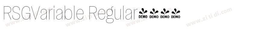 RSGVariable Regular字体转换 RSGVariable Regular字体转换